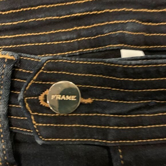 Frame denim jeans side pockets dark wash.  Size: 27 - Picture 3 of 5
